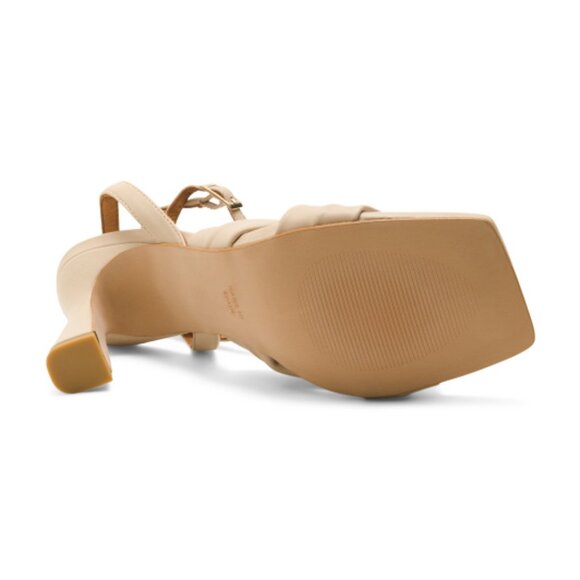 ANGEL ALARCON Made In Spain Leather Heeled Sandals With Ankle Strap - Picture 3 of 3